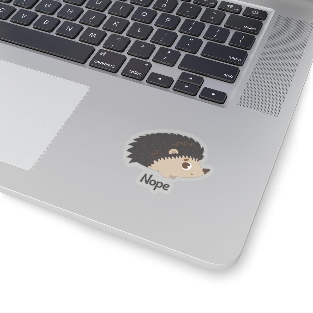 "Nope" Hedgehog Sticker
