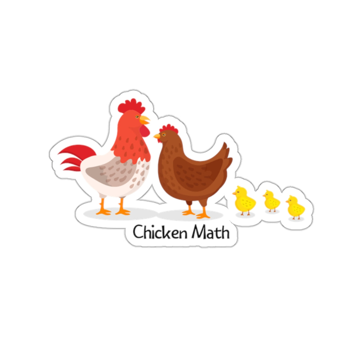 Chicken Math Sticker