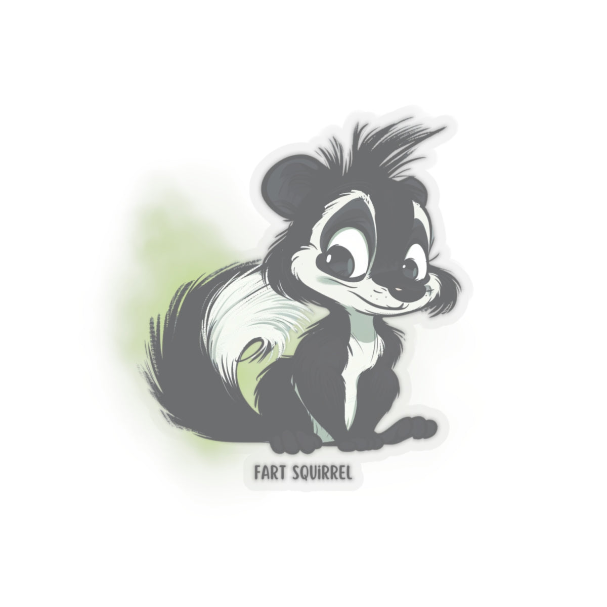 Fart Squirrel Sticker