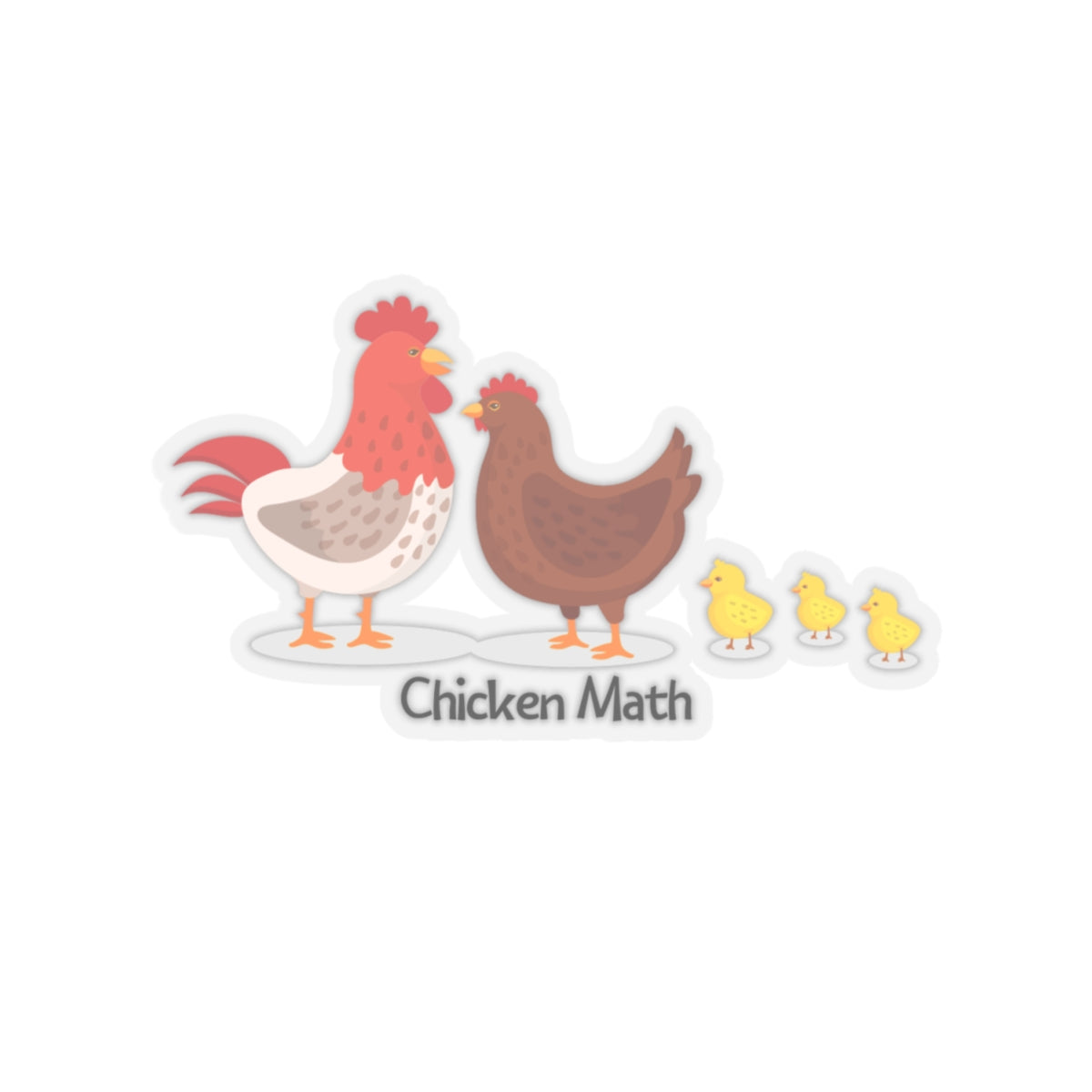 Chicken Math Sticker
