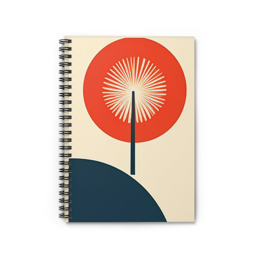 Mid Century Modern Spiral Notebook - Ruled Line - PS2