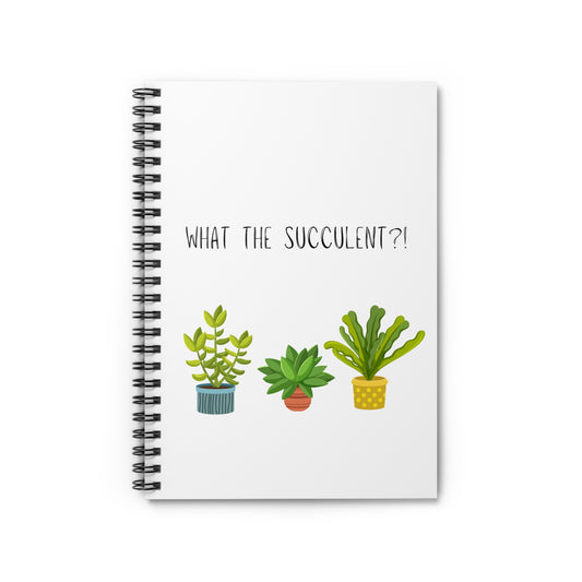 What the Succulent - Spiral Notebook - Ruled Line