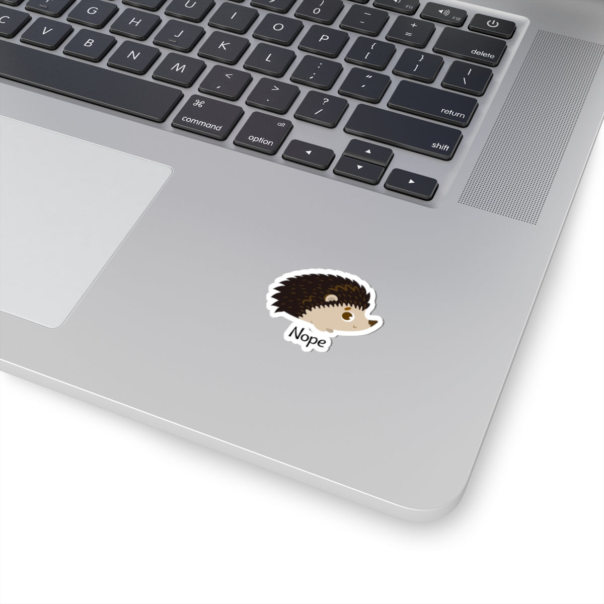 "Nope" Hedgehog Sticker