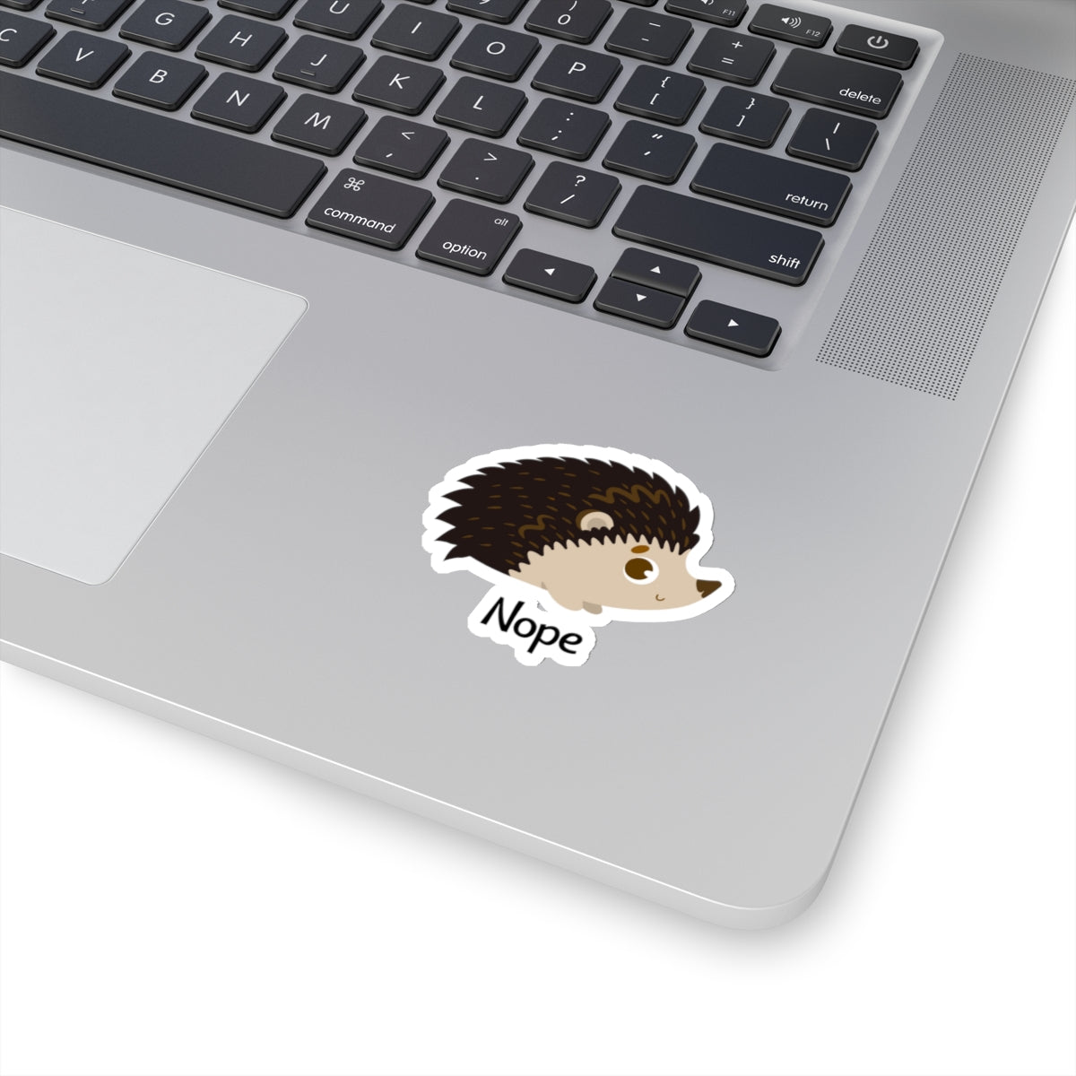 "Nope" Hedgehog Sticker
