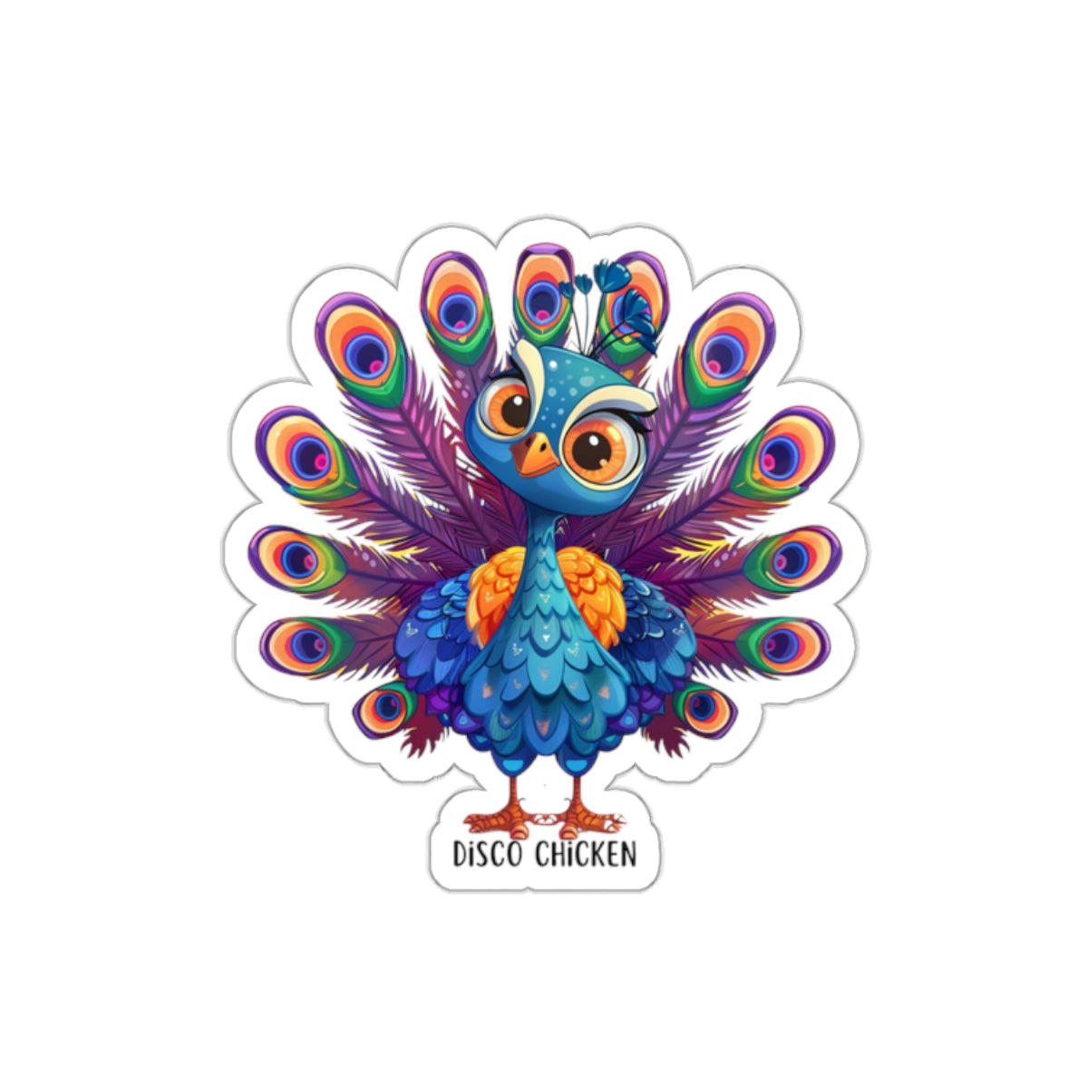 Disco Chicken Sticker