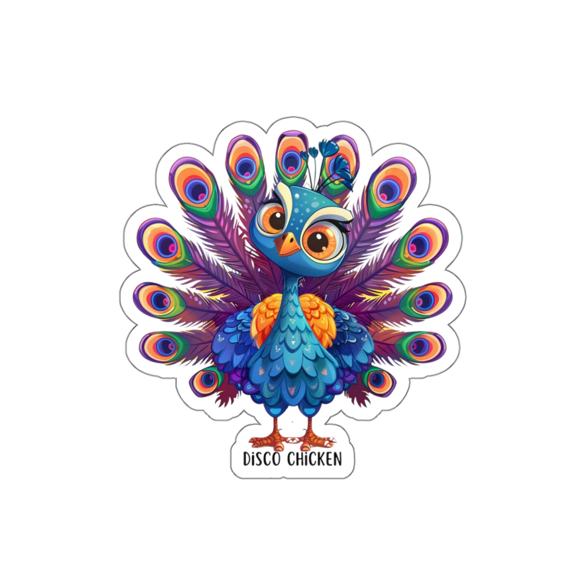 Disco Chicken Sticker