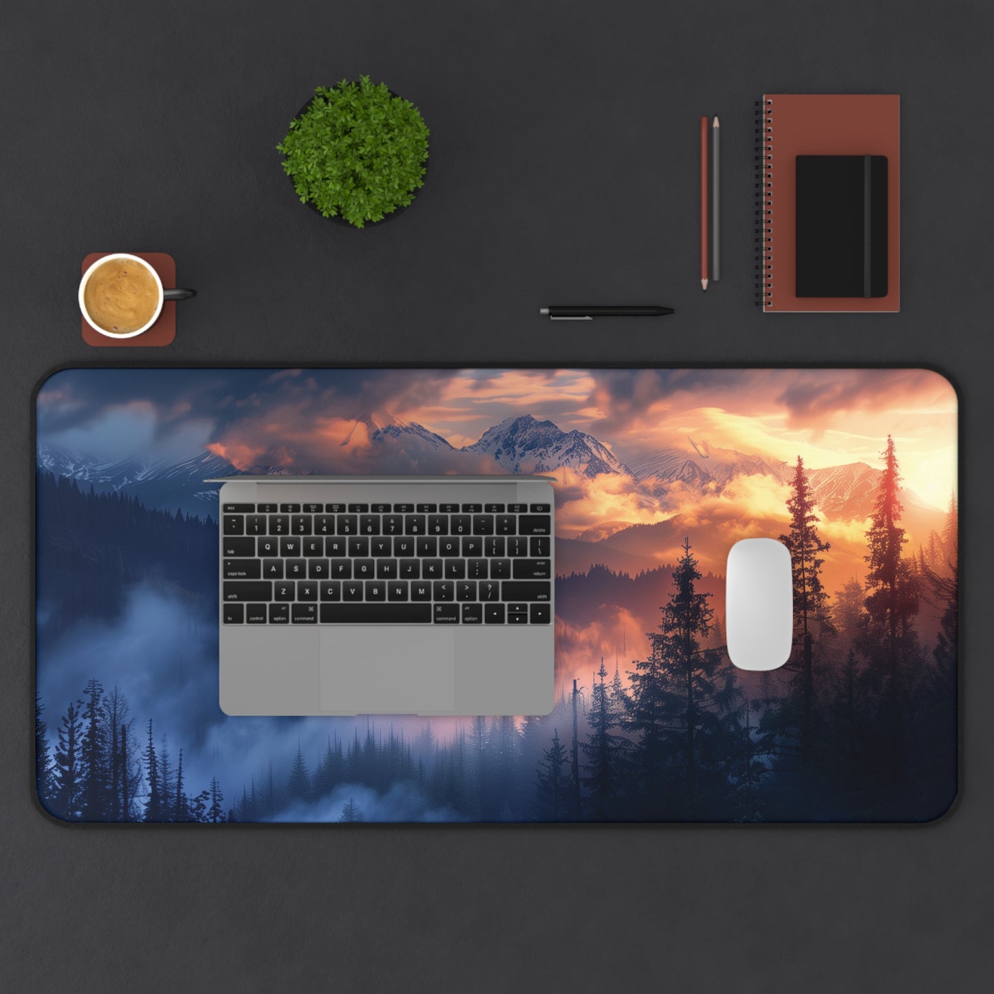Evening Mountain Landscape Desk Mat - DM01