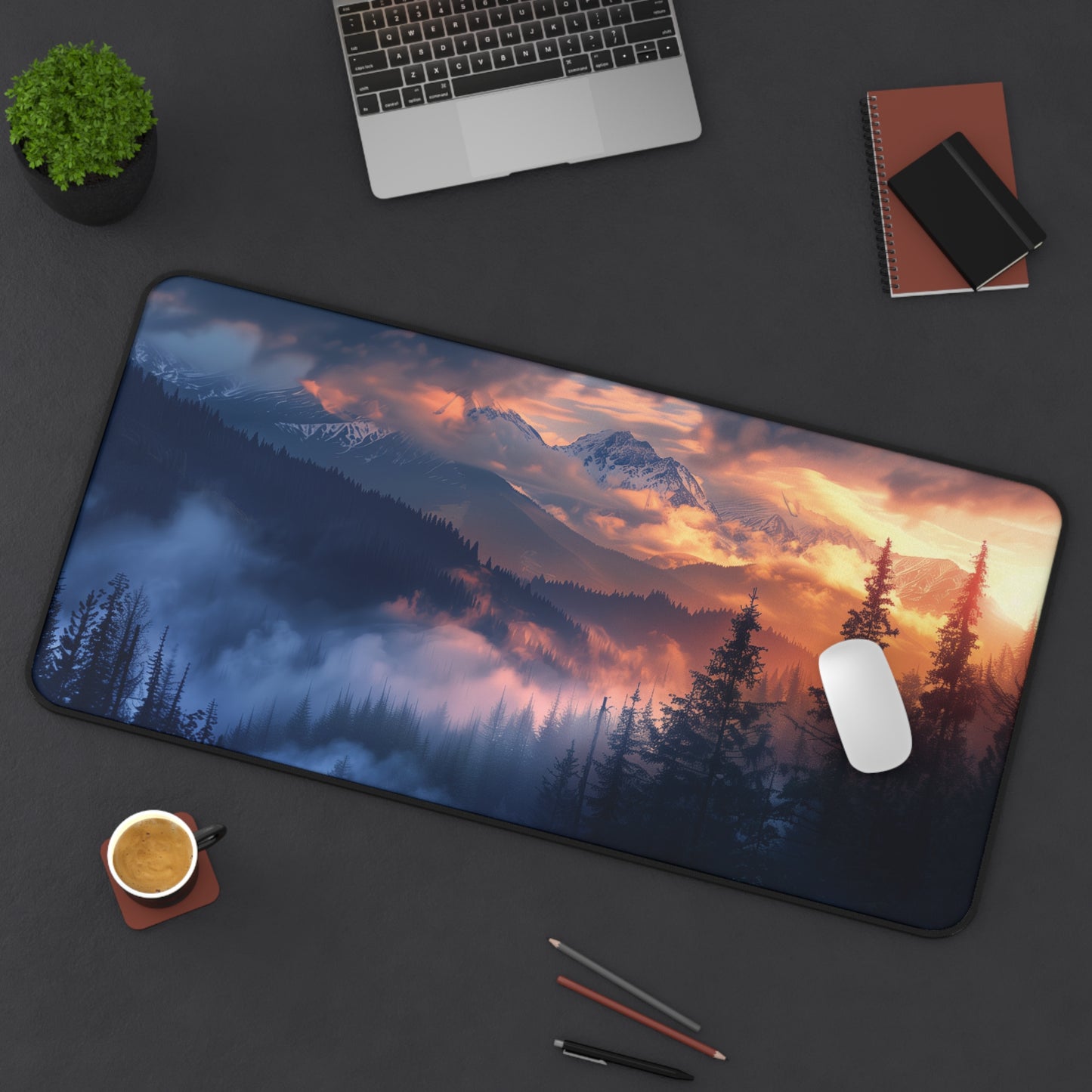 Evening Mountain Landscape Desk Mat - DM01