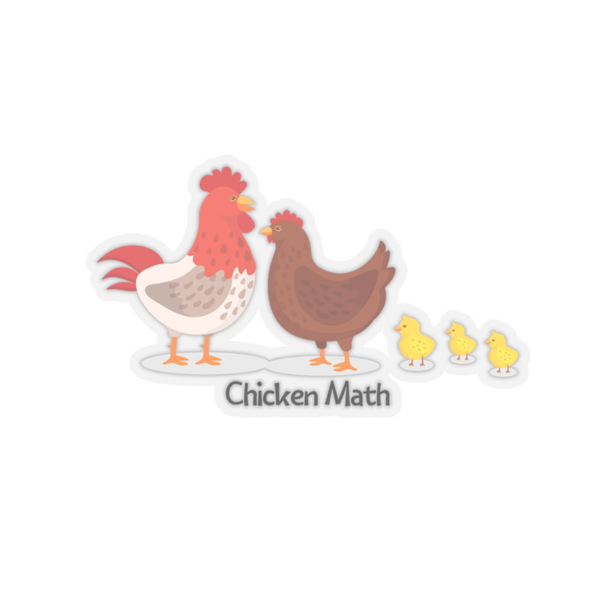 Chicken Math Sticker