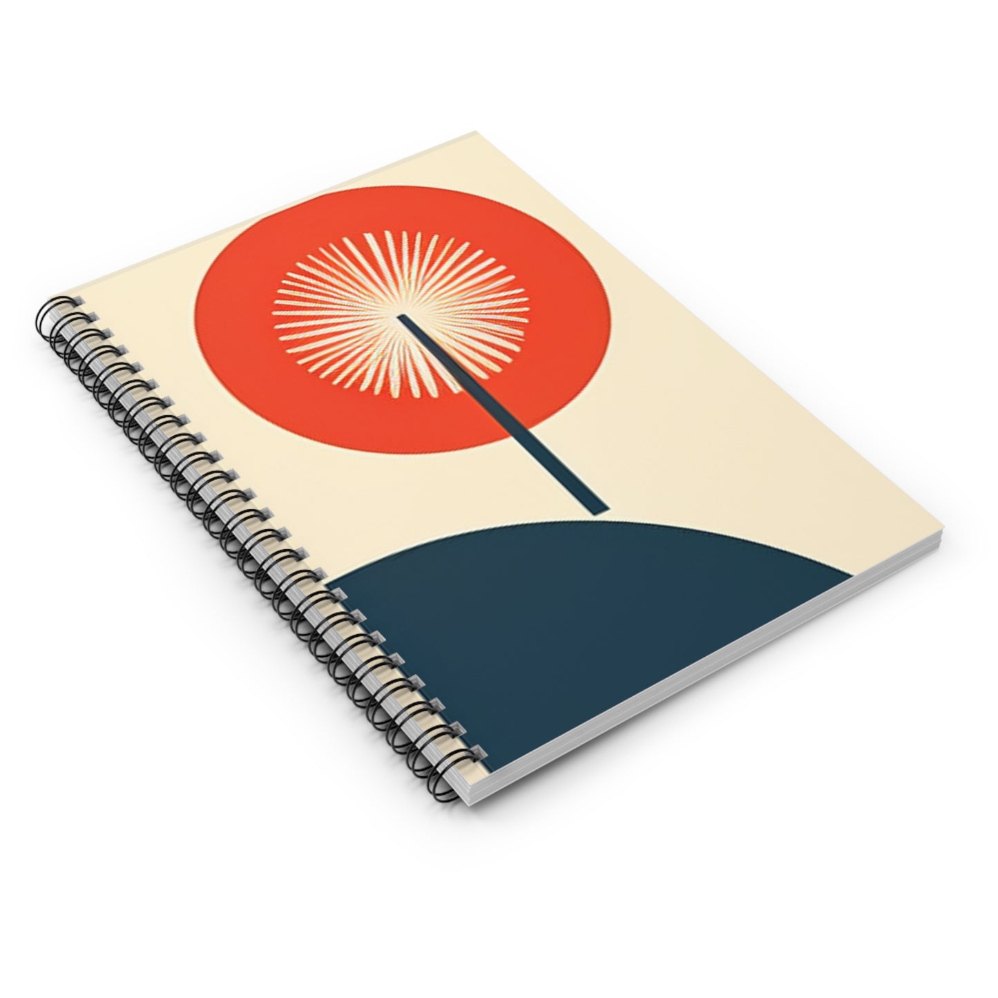 Mid Century Modern Spiral Notebook - Ruled Line - PS2