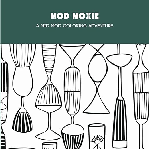 Mod Moxie: A Mid Mod Coloring Adventure