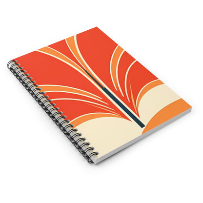 Mid Century Modern Spiral Notebook - Ruled Line - PS5