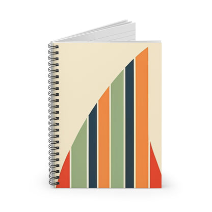 Mid Century Modern Spiral Notebook - Ruled Line - PS4