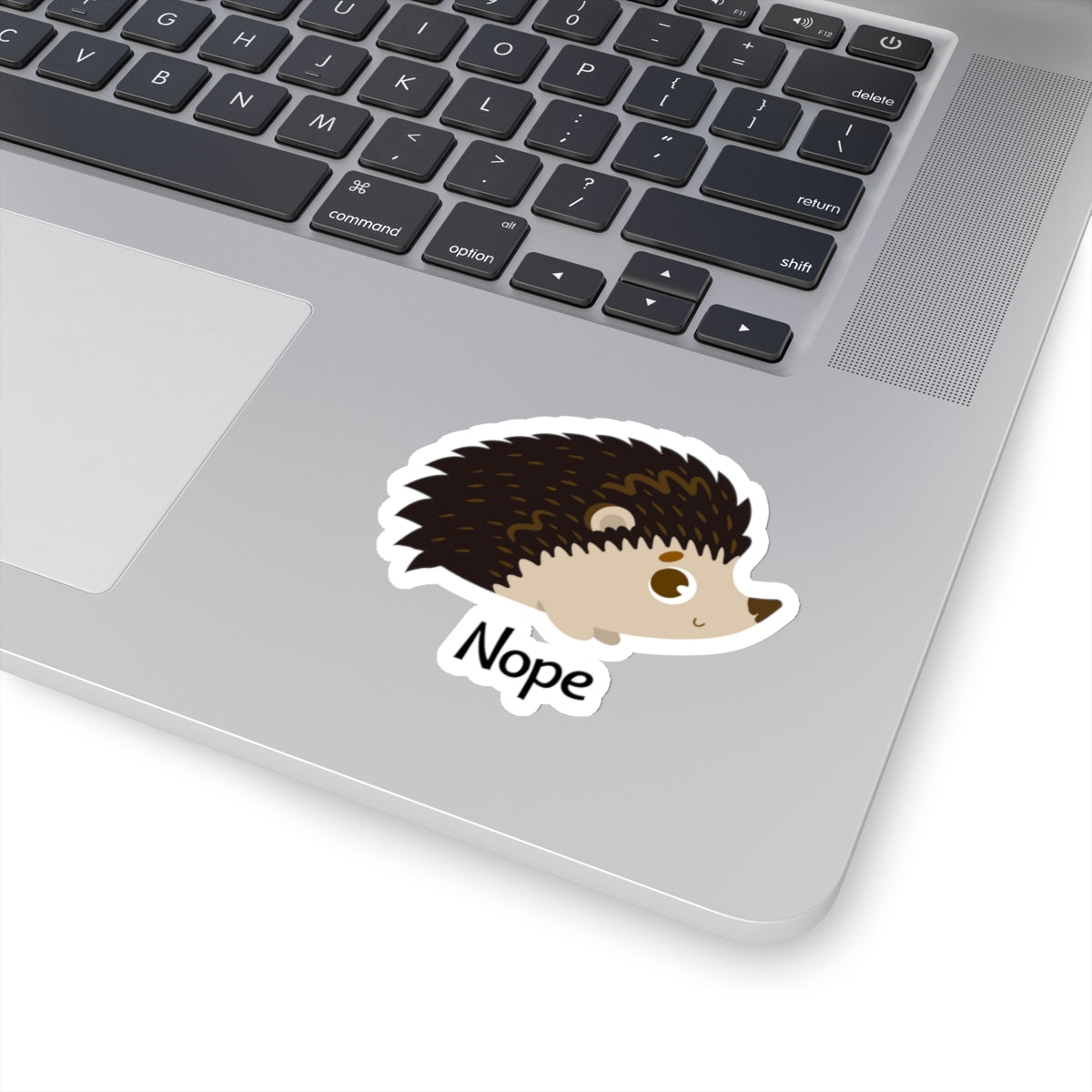 "Nope" Hedgehog Sticker