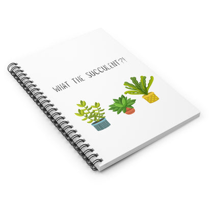 What the Succulent - Spiral Notebook - Ruled Line