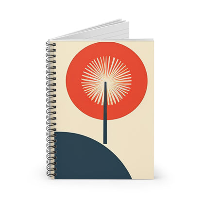 Mid Century Modern Spiral Notebook - Ruled Line - PS2