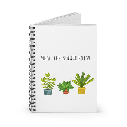 What the Succulent - Spiral Notebook - Ruled Line