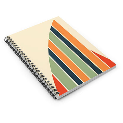 Mid Century Modern Spiral Notebook - Ruled Line - PS4